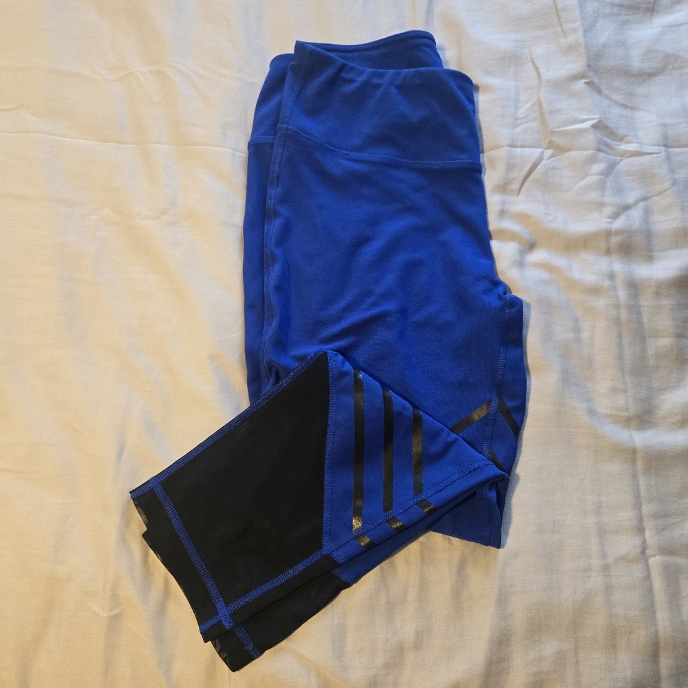Blue and Black Leggings